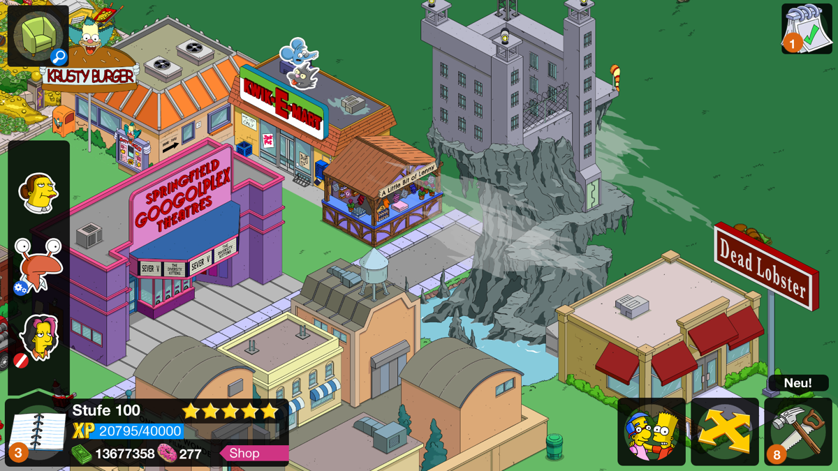The Simpsons: Tapped Out (Android) screenshot: Heroes & Rogues Quest 2016: Rewards II