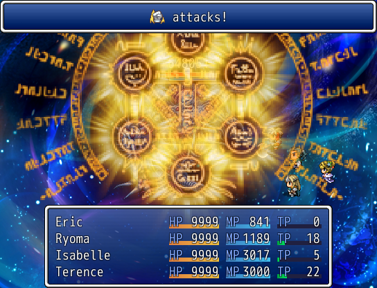 Final Fantasy: Revamp (Windows) screenshot: A quite powerful special attack