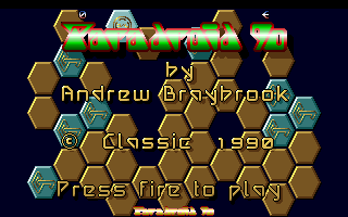 Paradroid 90 (Amiga) screenshot: Title screen #2