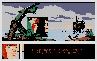 Passengers on the Wind (Atari ST) screenshot: Conversation