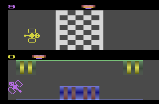 Party Mix (Atari 2600) screenshot: Bop a Buggy: Finish line