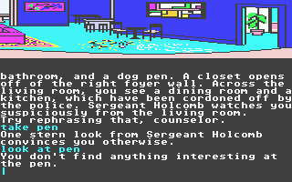 Perry Mason: The Case of the Mandarin Murder (Atari ST) screenshot: Starting the game