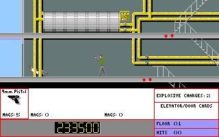 Persian Gulf Inferno (Amiga) screenshot: Terrorist killed