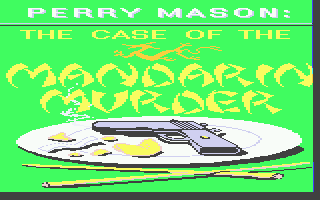 Perry Mason: The Case of the Mandarin Murder (Atari ST) screenshot: Pretty title picture