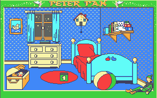 Peter Pan (Atari ST) screenshot: Toy chest open