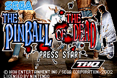 The Pinball of the Dead (Game Boy Advance) screenshot: Defeat the dead in this pinball game...