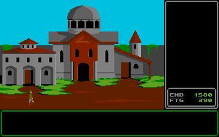 Rings of Zilfin (Atari ST) screenshot: Entering Telbiz, the first town on your way