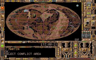 Phantasm (Atari ST) screenshot: Self-explanatory planetary information