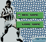 Player Manager 2001 (Game Boy Color) screenshot: Opening Menu