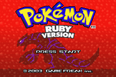 Pokémon Ruby Version (Game Boy Advance) screenshot: Pokemon Ruby