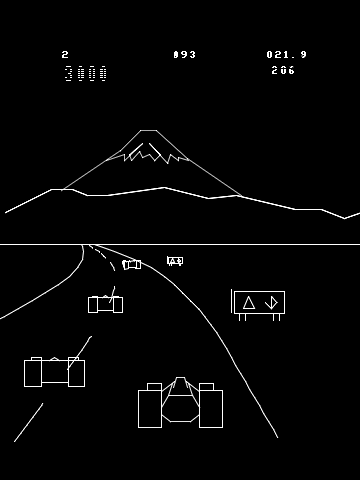 Screenshot of Pole Position (Vectrex, 1982) - MobyGames