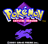 Pokémon Crystal Version (Game Boy Color) screenshot: Title screen.