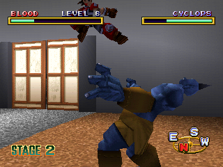Abalaburn (PlayStation) screenshot: Cyclops... the boss? Not really, just a "mini-boss".