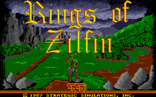 Rings of Zilfin (Atari ST) screenshot: Title Screen
