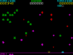 Screenshot of Galactic Warriors + Raceway (ZX Spectrum, 1984) - MobyGames