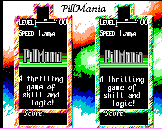 Pillmania (Amiga) screenshot: Title screen