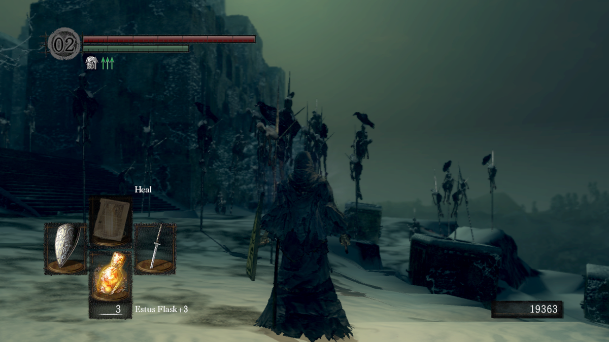 Dark Souls (Xbox 360) screenshot: This place looking unwelcoming.