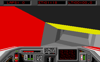 Powerdrome (Atari ST) screenshot: Into a tunnel