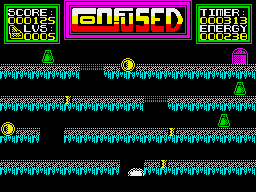 Powerplay-Xtra (ZX Spectrum) screenshot: The holes mean death...