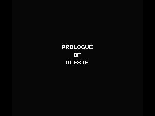 Power Strike (MSX) screenshot: Aleste story - The Prologue