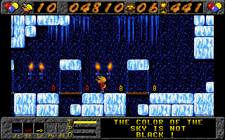 P. P. Hammer and His Pneumatic Weapon (Amiga) screenshot: Items can be used with the F1 - F5 keys