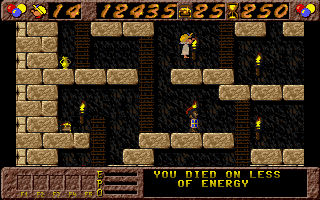 P. P. Hammer and His Pneumatic Weapon (Amiga) screenshot: Ooops!