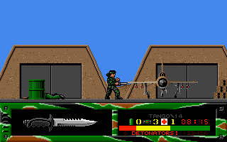 Fire Force (Amiga) screenshot: At enemy airport.