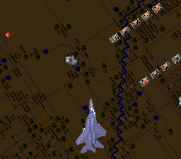 Super Strike Eagle (SNES) screenshot: The river of life.