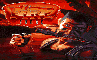 Fire Force (Amiga) screenshot: Title screen.