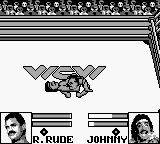 WCW Wrestling: The Main Event (Game Boy) screenshot: A pin... sort of looks like a hermit crab.