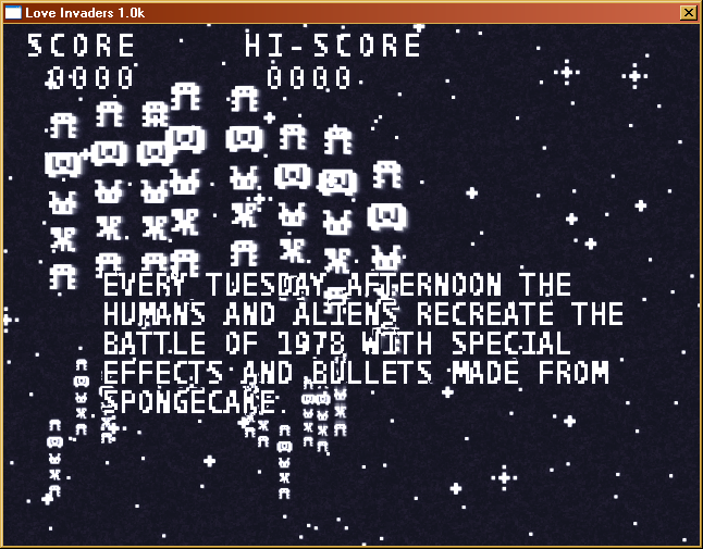 Love Invaders (Windows) screenshot: These invaders aren't as scary