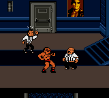 WWF Betrayal (Game Boy Color) screenshot: An awkward situation...