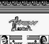 WCW Wrestling: The Main Event (Game Boy) screenshot: Angry fist wave