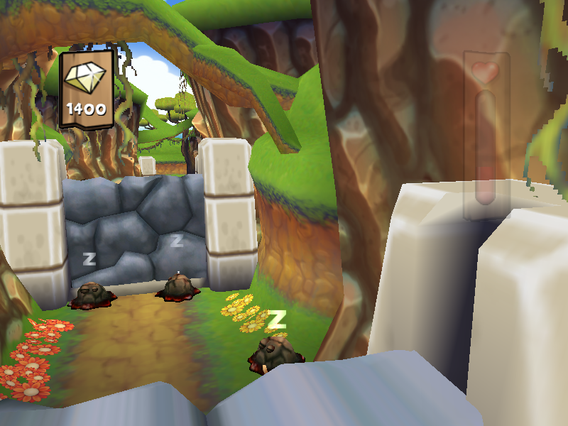 Agent Hugo: Hula Holiday (Windows) screenshot: Sleeping bombs