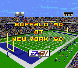 John Madden Football '93: Championship Edition (Genesis) screenshot: The stadium before the game.