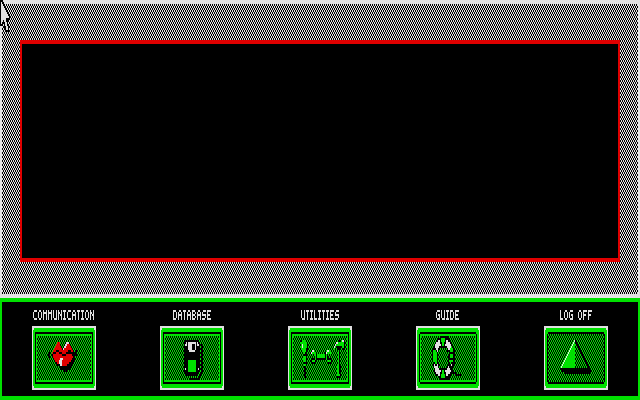 The President is Missing (Atari ST) screenshot: Navigating a computer. (Yawn!)
