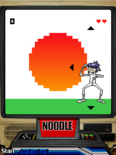 Gorillaz Entertainment System (J2ME) screenshot: Starting out (Noodle)