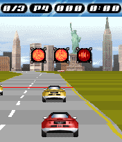 Lotus Challenge: City Racing (J2ME) screenshot: On the starting line