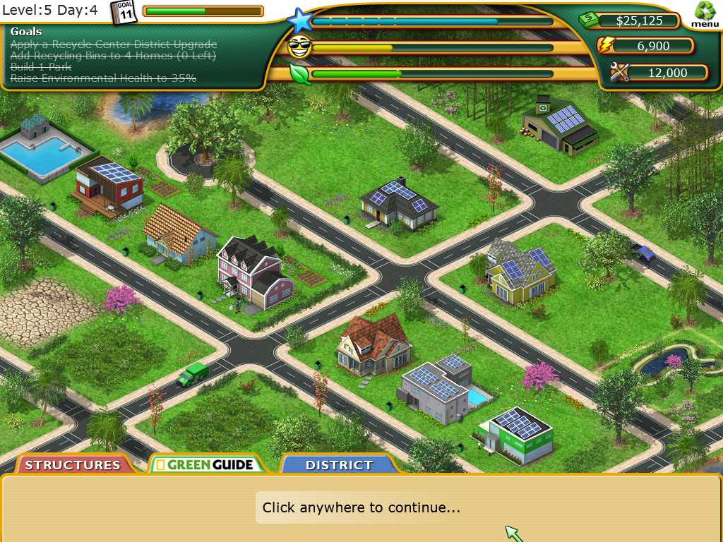 Plan It Green (Windows) screenshot: A better looking neighbourhood