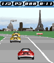 Lotus Challenge: City Racing (J2ME) screenshot: In Paris