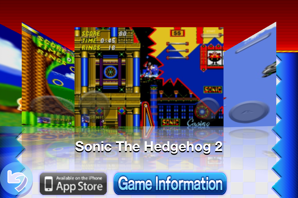 Sonic 20th Anniversary (iPhone) screenshot: Showing some Sonic 2 screenshots