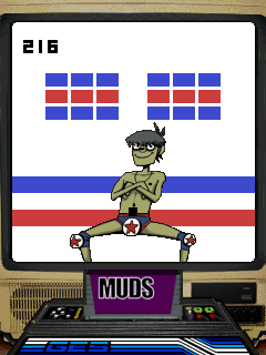 Gorillaz Entertainment System (J2ME) screenshot: Second level (Muds)