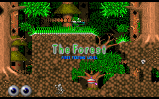 Guimo (Beta Version) (DOS) screenshot: Start of the demo level.