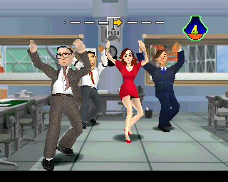 Incredible Crisis (PlayStation) screenshot: Let's dance !