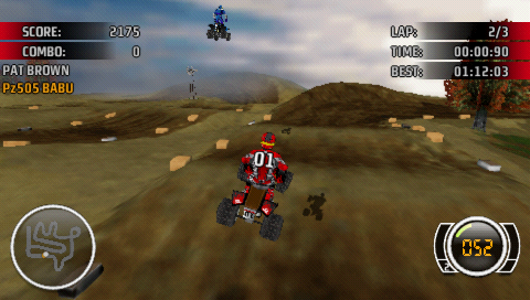 MX vs. ATV: Untamed (PSP) screenshot: ATV racing
