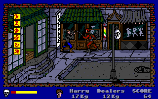 Operation: Cleanstreets (Atari ST) screenshot: Chinatown !