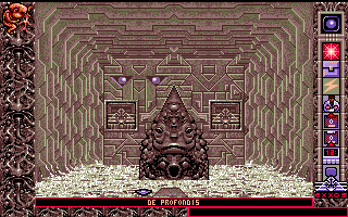 Chamber of the Sci-Mutant Priestess (Atari ST) screenshot: De profondis test