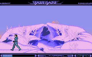 StarBlade (Amiga) screenshot: Water planet