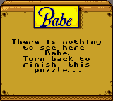 Babe and Friends (Game Boy Color) screenshot: Ok...