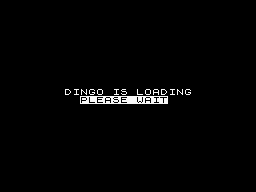Dingo (ZX Spectrum) screenshot: Dingo is loading.